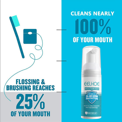 3Pcs Teeth Mouthwash Foam – Stain Removal & Fresh Breath (30ml x3)