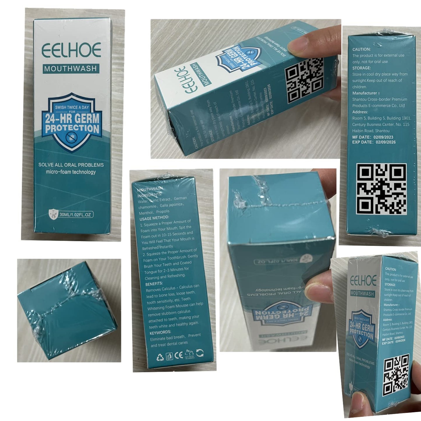 3Pcs Teeth Mouthwash Foam – Stain Removal & Fresh Breath (30ml x3)