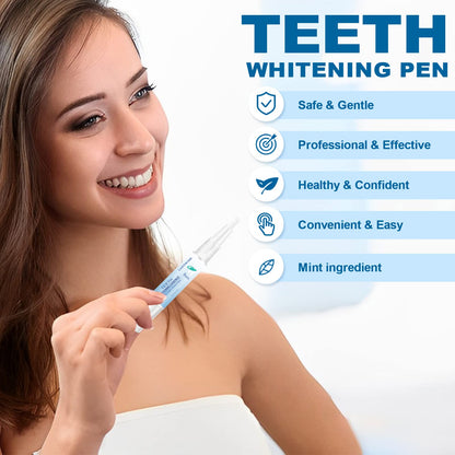 Teeth Whitening Essence Pen – Travel-Friendly Mint, Gentle on Sensitive Teeth (3pcs)
