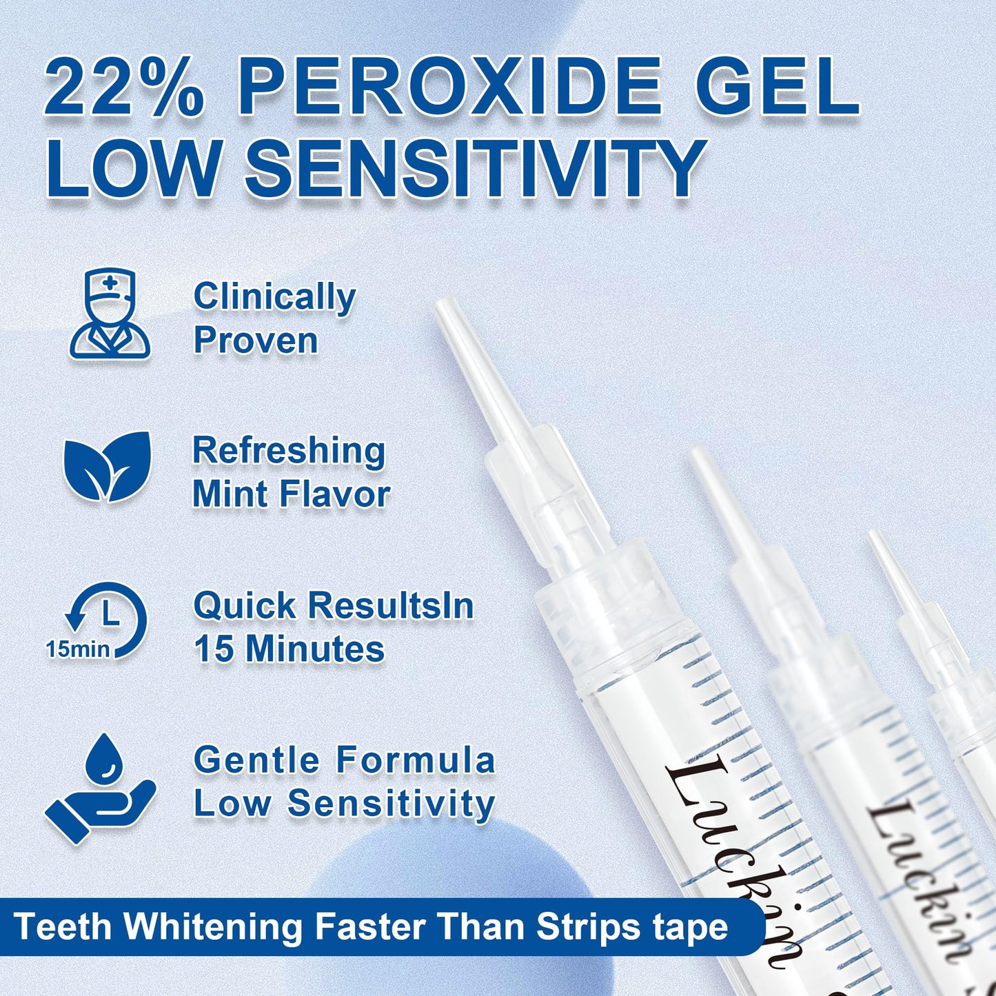 10x 3ml Teeth Whitening Gel Refill | Carbamide Peroxide for Sensitive Teeth | 60 Treatments