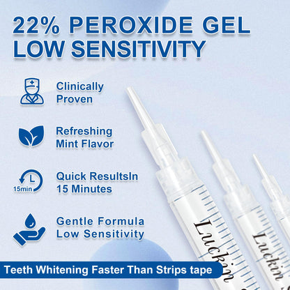10x 3ml Teeth Whitening Gel Refill | Carbamide Peroxide for Sensitive Teeth | 60 Treatments