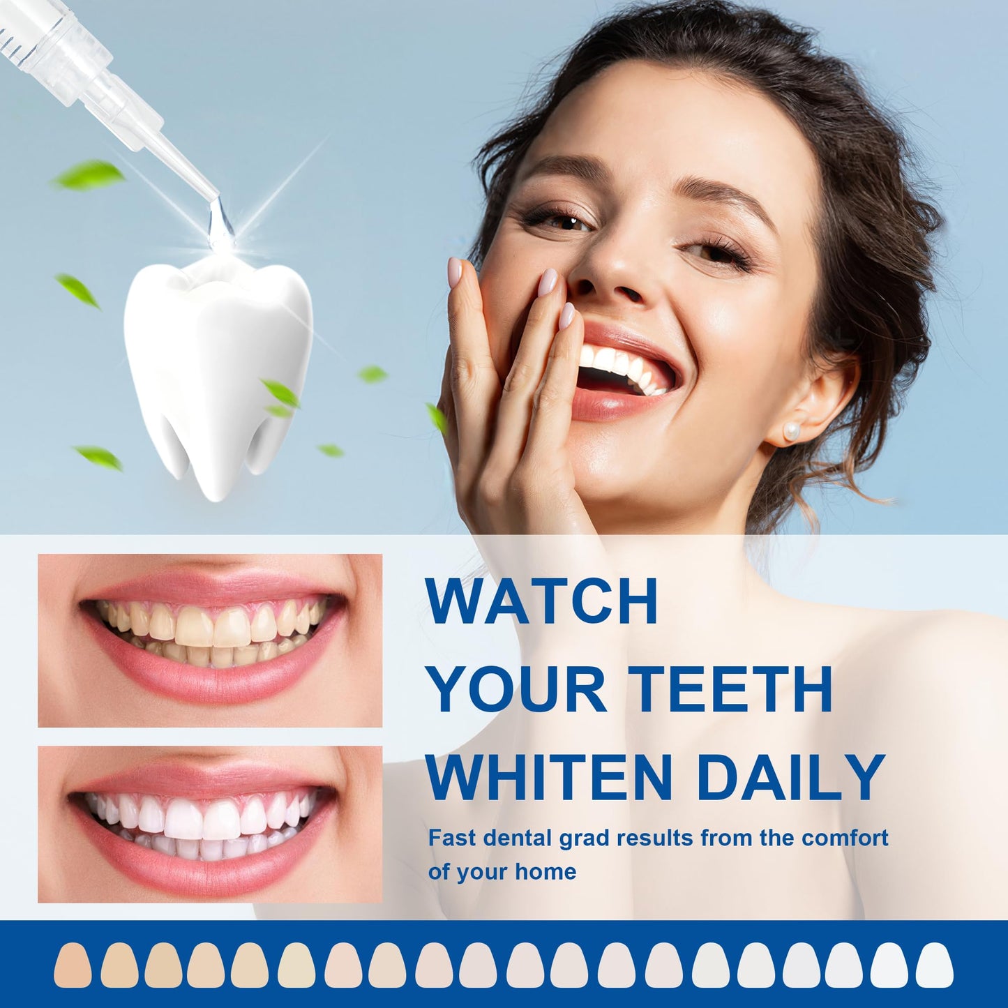 10x 3ml Teeth Whitening Gel Refill | Carbamide Peroxide for Sensitive Teeth | 60 Treatments