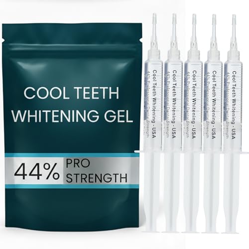 Teeth Whitening Kit – 44% Carbamide Peroxide, Pro Strength (2 Trays, 5 Syringes)