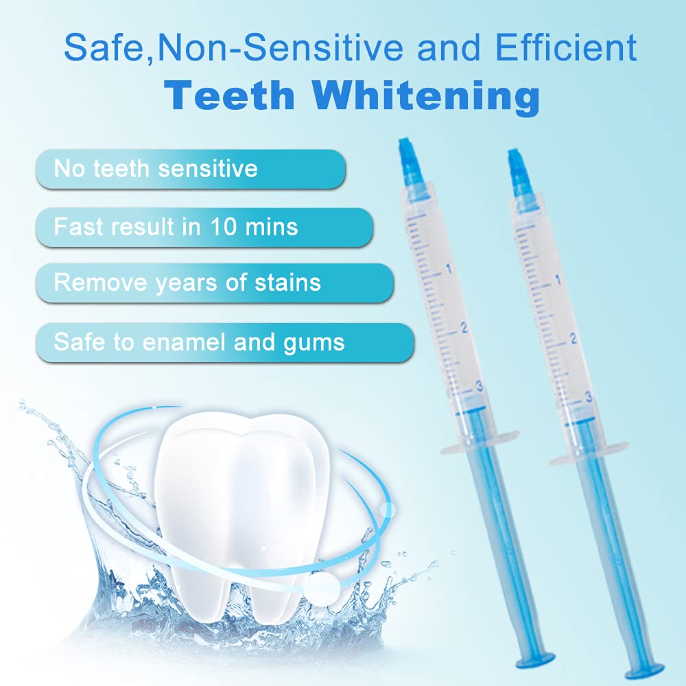 20pcs 3mL Teeth Whitening Gel Syringes – 35% Carbamide Peroxide Home Kit