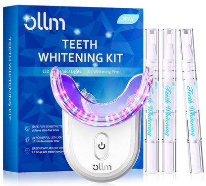 Teeth Whitening Kit for Sensitive Teeth – 35% Carbamide Peroxide, LED Light