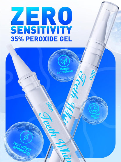 Teeth Whitening Kit for Sensitive Teeth – 35% Carbamide Peroxide, LED Light
