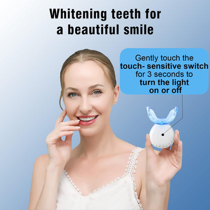 Teeth Whitening Light – USB Blue LED, 10X More Powerful, 16 LED, IPX7 Waterproof
