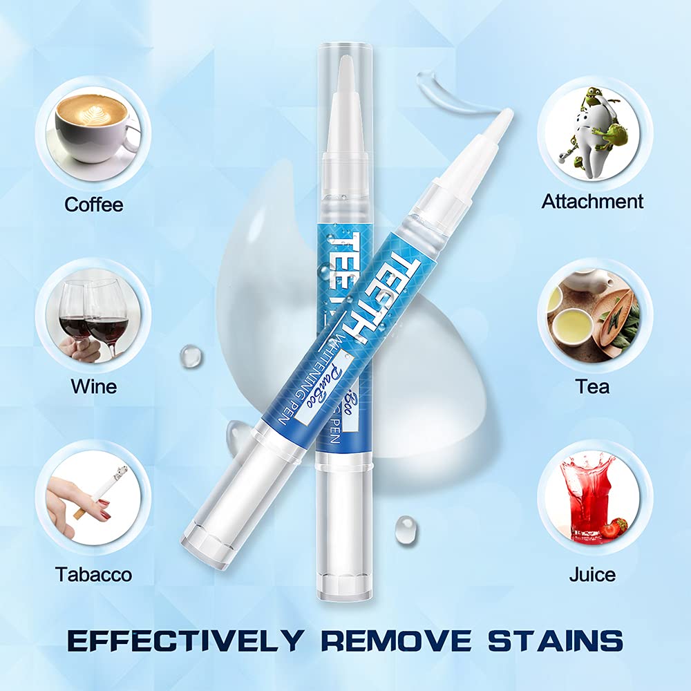 Teeth Whitening Pen – 1–6 Shades in 1–2 Weeks, 70+ Uses, Gentle, Enamel-Safe, Travel-Friendly