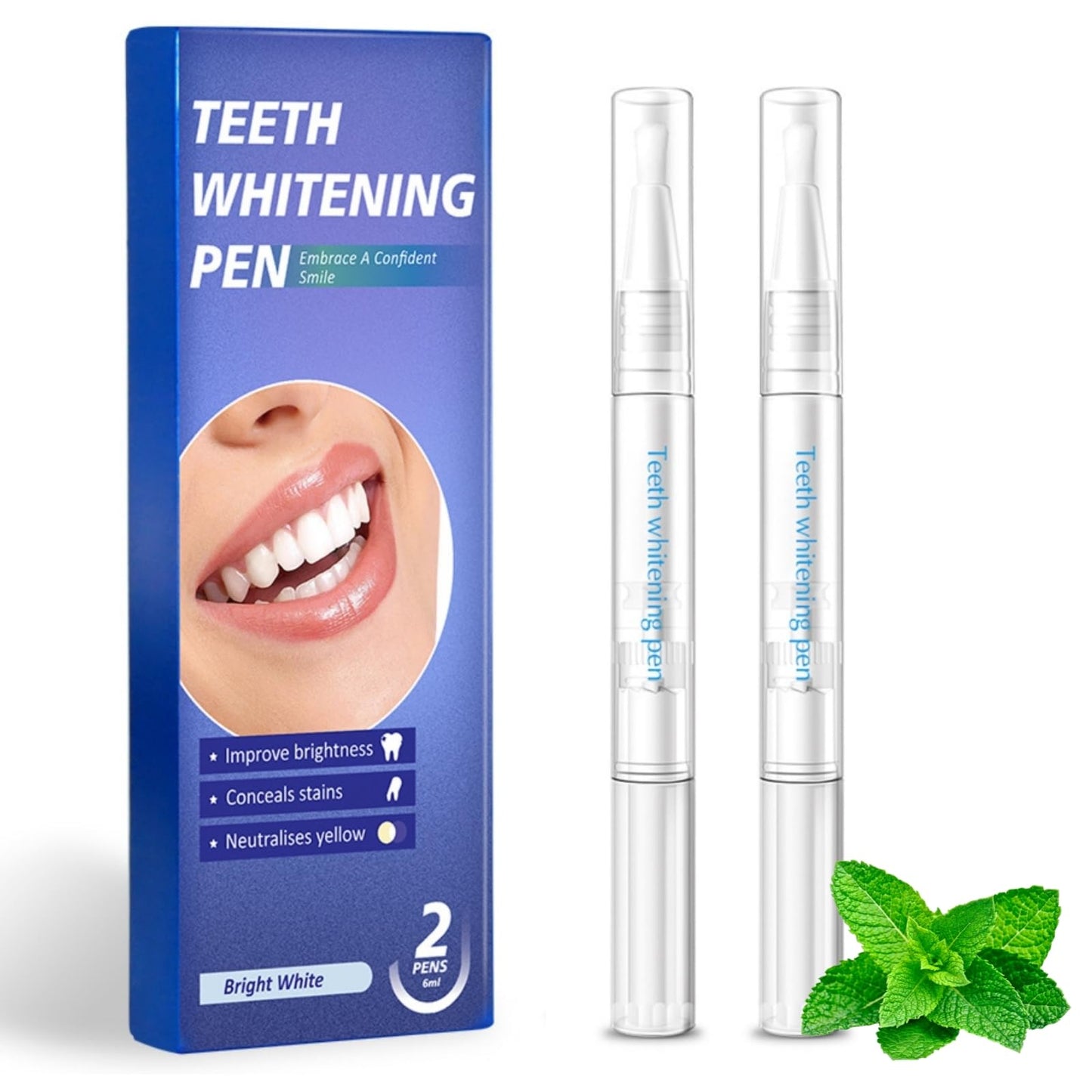 Teeth Whitening Pen Pack of 2 | Painless Teeth Whitener Kit