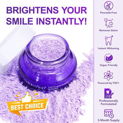 Teeth Whitening Powder - Removes Stains, No Sensitivity | Coffee