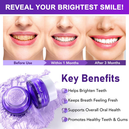 Teeth Whitening Powder - Removes Stains, No Sensitivity | Coffee