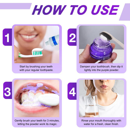 Teeth Whitening Powder – Removes Stains, No Sensitivity, Enamel-Safe Whitening