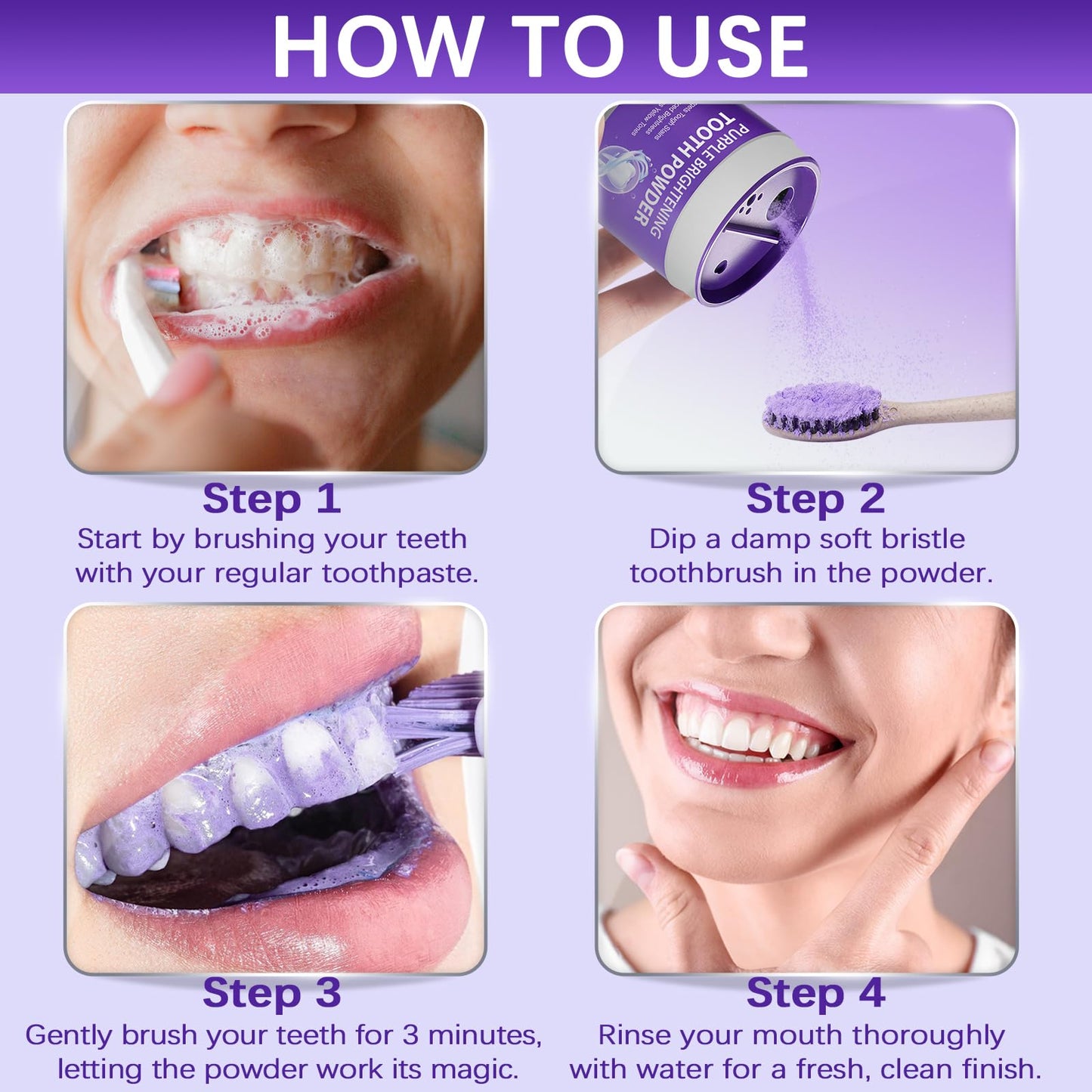 Teeth Whitening Powder & Booster – Enamel Safe, Sensitive Teeth, Fresh Breath (35g)