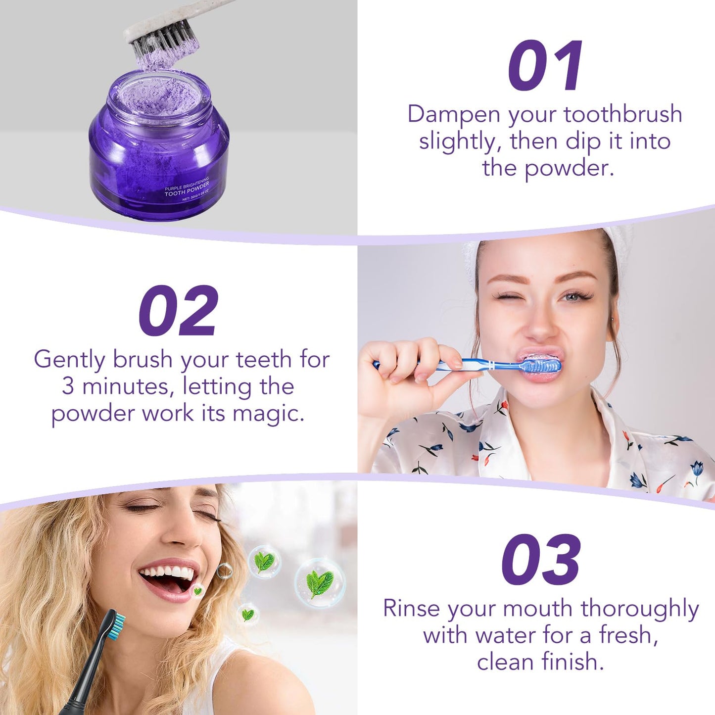 Teeth Whitening Powder - No Sensitivity & Stain Removal Booster