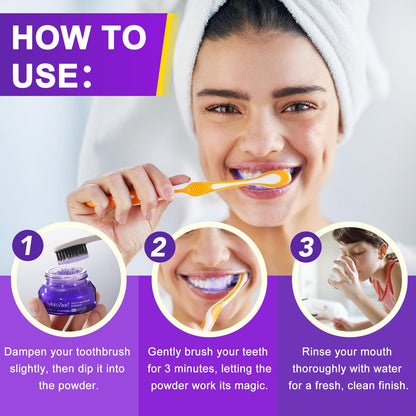 Teeth Whitening Powder 15g - Removes Stains, No Sensitivity | Coffee, Tea & Tobacco