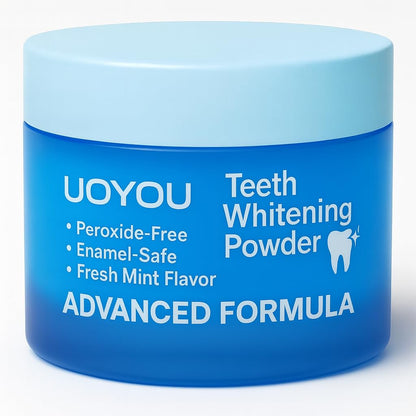 UOYOU Teeth Whitening Powder – Dentist Approved, Enamel Safe, Peroxide-Free