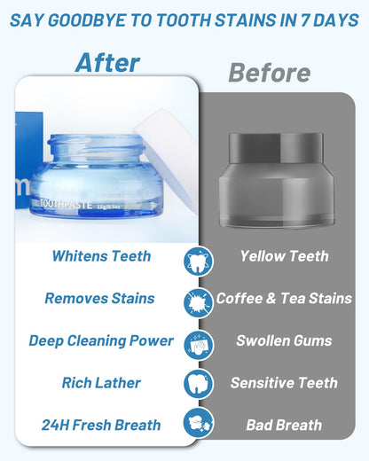 Teeth Whitening Powder - Natural Pearl Powder, Stain Removal Without Sensitivity | Mint Refresh