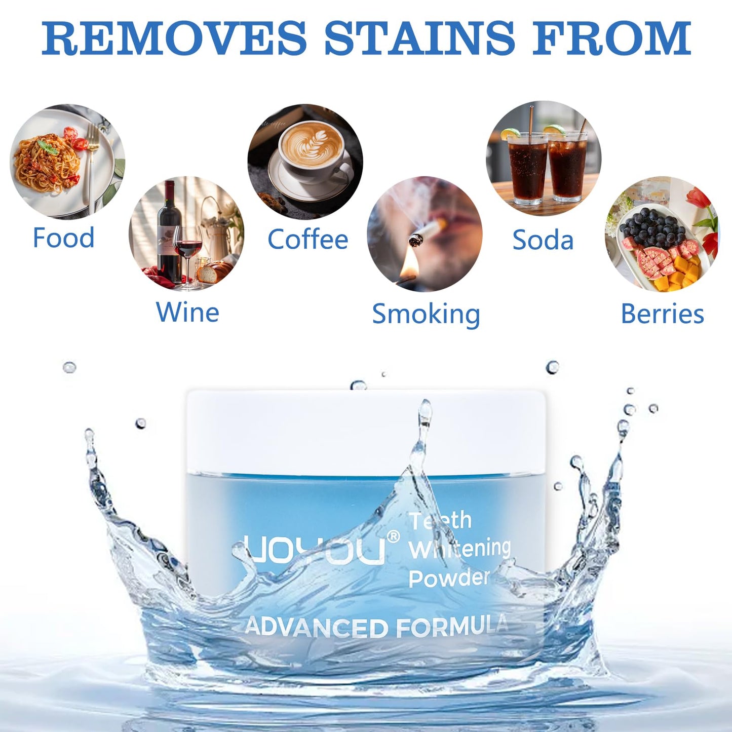 UOYOU Teeth Whitening Powder – Dentist Approved, Enamel Safe, Peroxide-Free