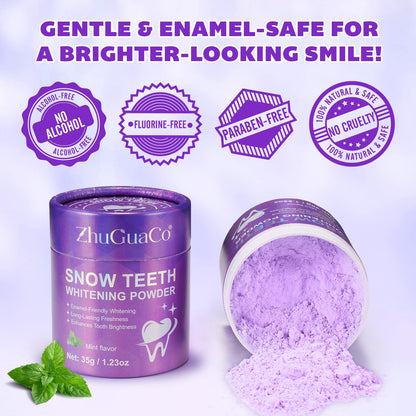 Teeth Whitening Powder with PAP+ – Peroxide-Free, Enamel Safe (35g)