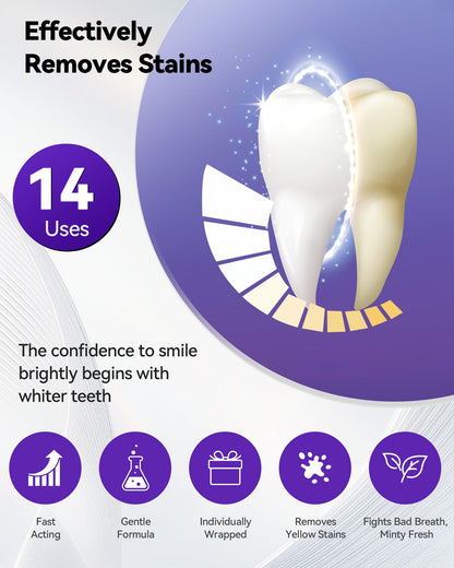 Teeth Whitening Strips 14 Treatments | Enamel Safe for Sensitive Teeth