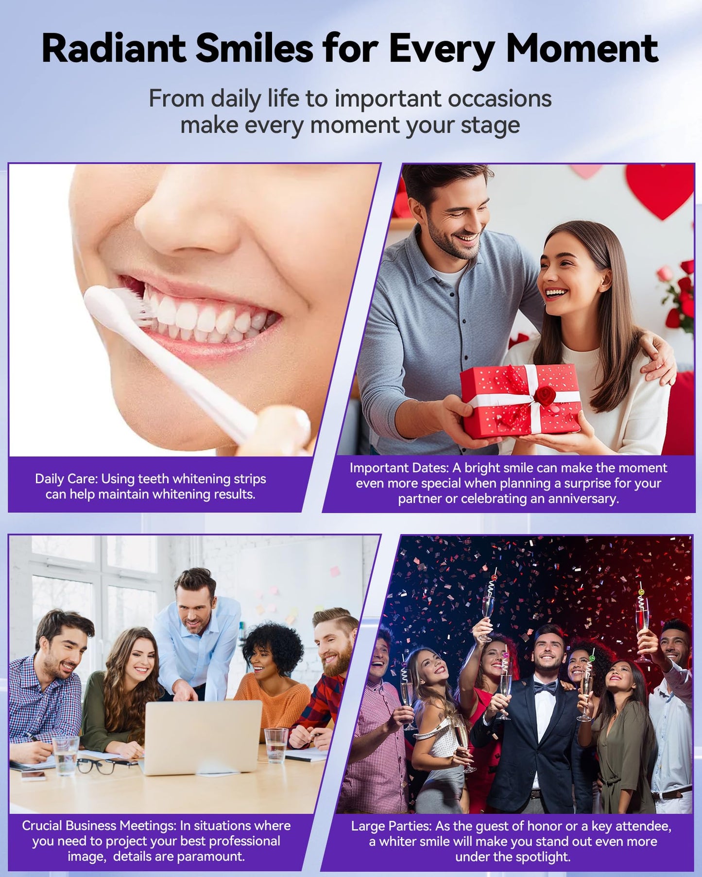 Teeth Whitening Strips 14 Treatments | Enamel Safe for Sensitive Teeth