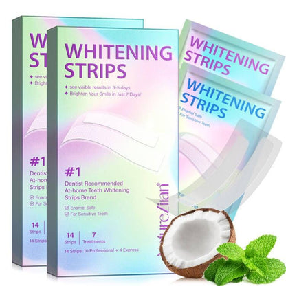 Teeth Whitening Strips - Peroxide Free, Sensitive Whitening (28pcs)