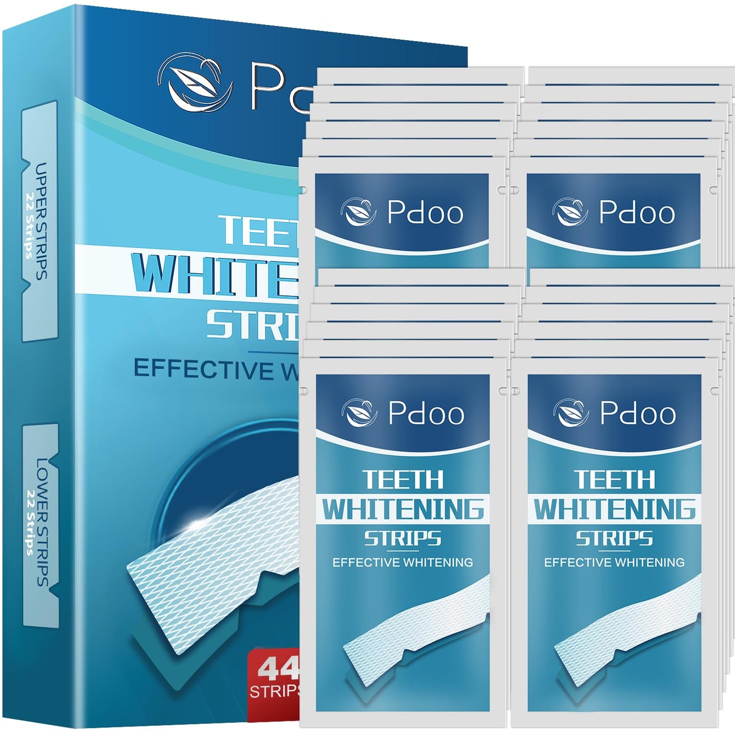 Teeth Whitening Strips - 22 Treatments, 44 Strips for Sensitive Teeth