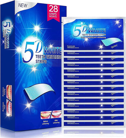Teeth Whitening Strips – 28 Pcs, 14 Treatments, Safe for Sensitive Teeth