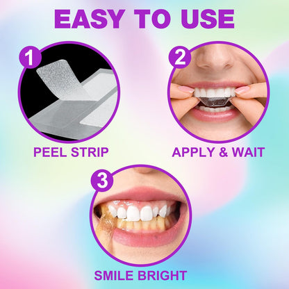 Teeth Whitening Strips - Peroxide Free, Sensitive Whitening (28pcs)