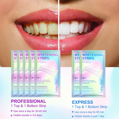 Teeth Whitening Strips - Peroxide Free, Sensitive Whitening (28pcs)
