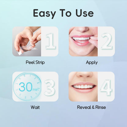 Teeth Whitening Strips – Professional Effects, Safe & Gentle, 7-Day Stain Removal