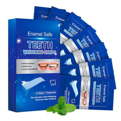 Teeth Whitening Strips – Professional Effects, Safe & Gentle, 7-Day Stain Removal