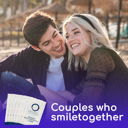 Teeth Whitening Strips for Sensitive Teeth – 14-Day Full Treatment Kit | Fast-Acting