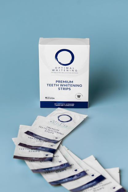 Teeth Whitening Strips for Sensitive Teeth – 14-Day Full Treatment Kit | Fast-Acting