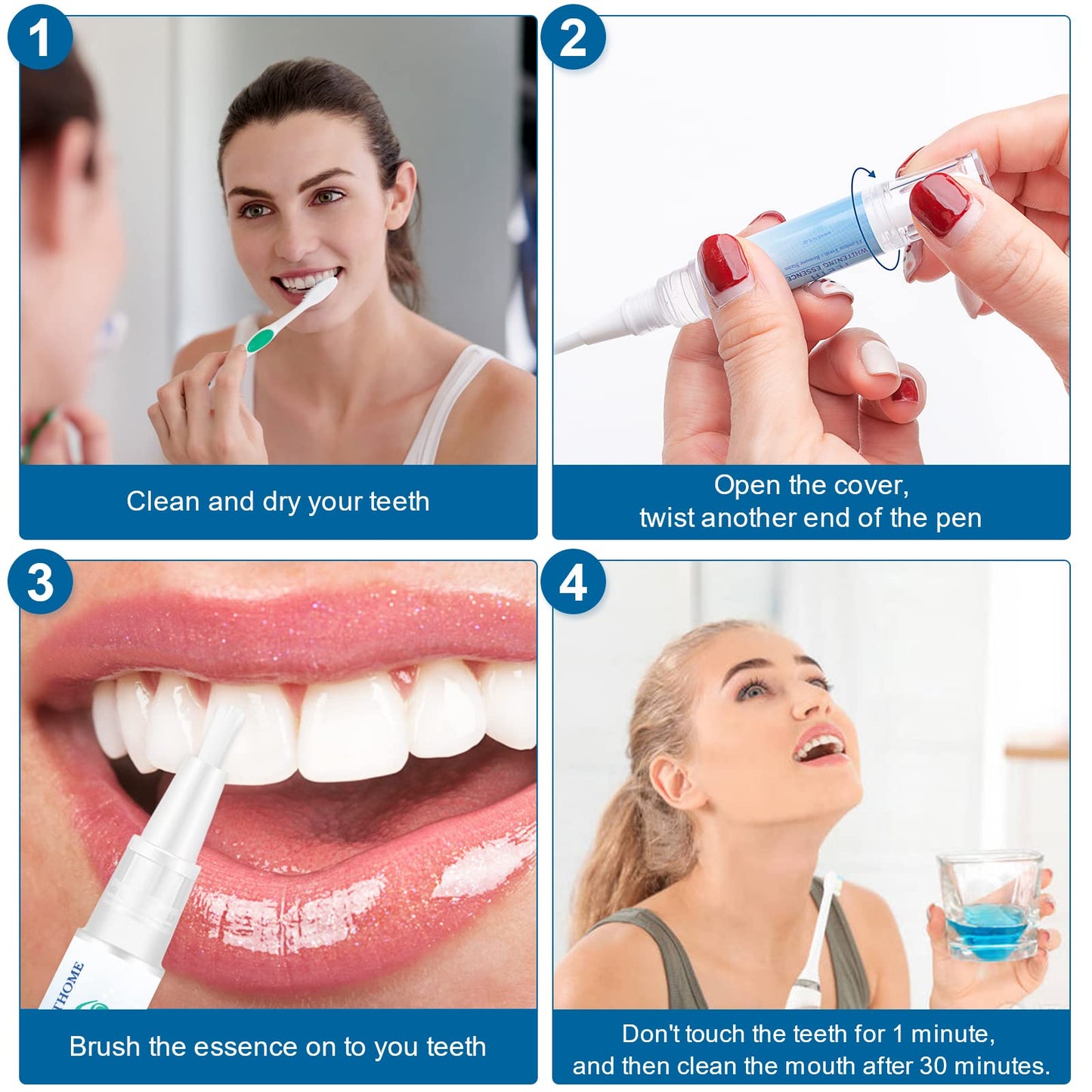 Teeth Whitening Essence Pen (3pcs) – Remove Stains, Fresh Breath, Reduce Yellowing