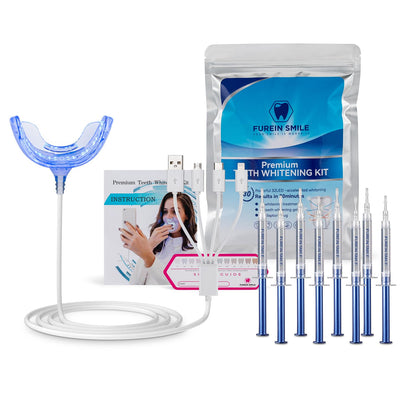 Teeth Whitening Kit with 32-LED Light – At-Home Whitening System