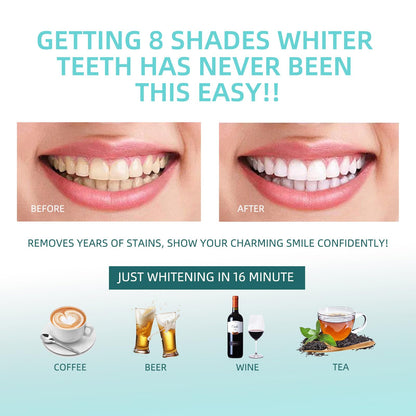 Teeth Whitening Kit with 32-LED Light – At-Home Whitening System