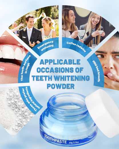 Teeth Whitening Powder – Natural Pearl Whitening, Enamel Safe, Mint