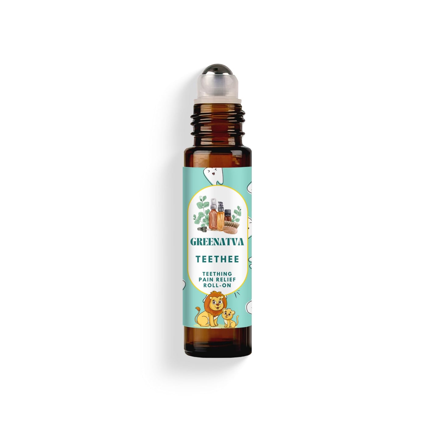 Teethee by Greenatva – Natural Baby Teething Roll On with Roman Chamomile