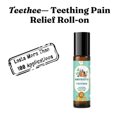 Teethee by Greenatva – Natural Baby Teething Roll On with Roman Chamomile