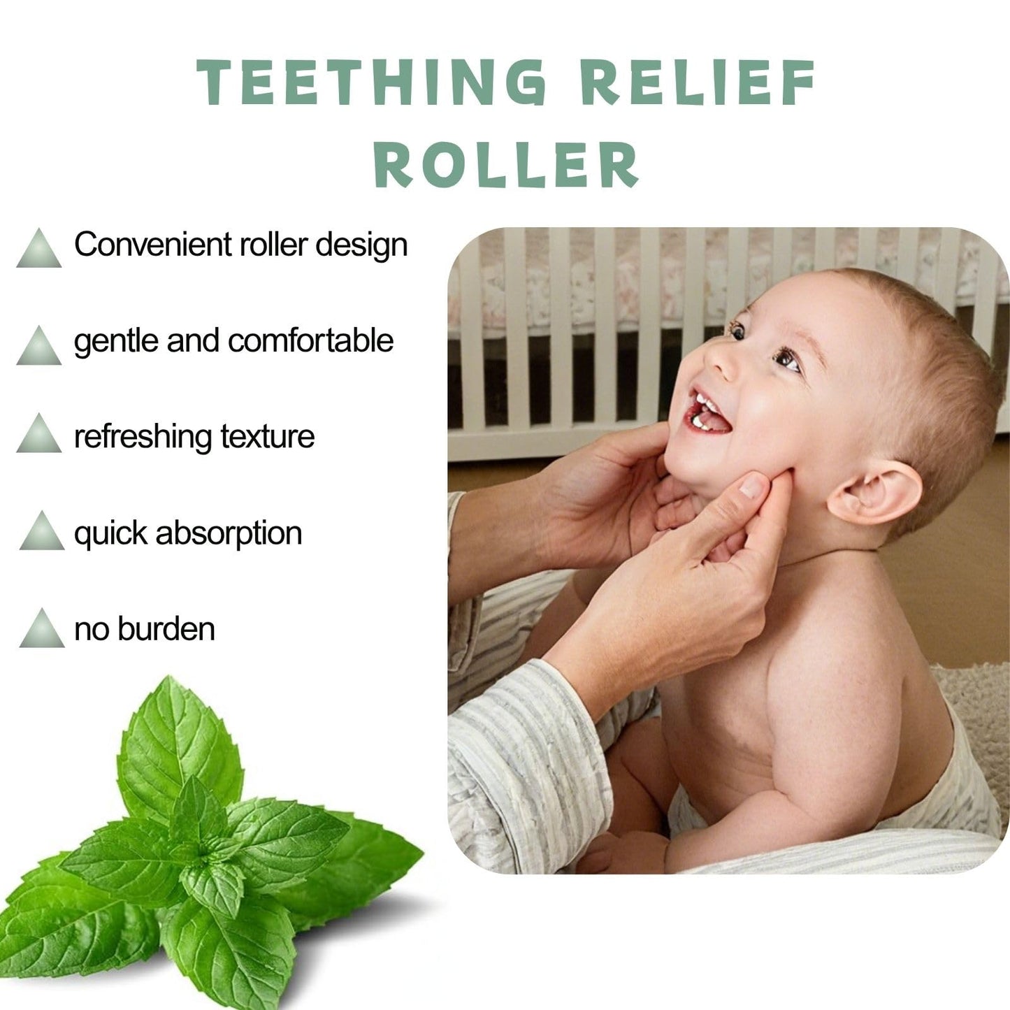 Teething Relief Roller | Natural and Gentle Tooth Relief Roller - Natural Gentle (3 PCS)
