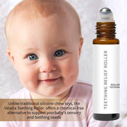 Teething Roller for Babies - Natural Gentle Teether Oil Roller (2 PCS) | Mamas Teether