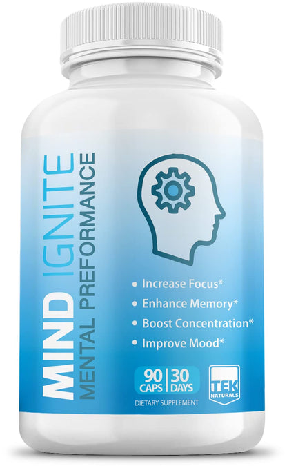 TEK Naturals Mind Ignite™ – Extra Strength Nootropic for Focus, Energy & Clarity