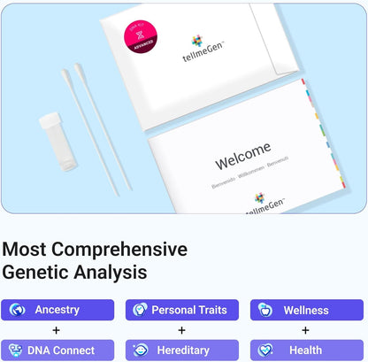 tellmeGen Advanced DNA Test Kit – 420+ Reports | Health, Ancestry, Traits