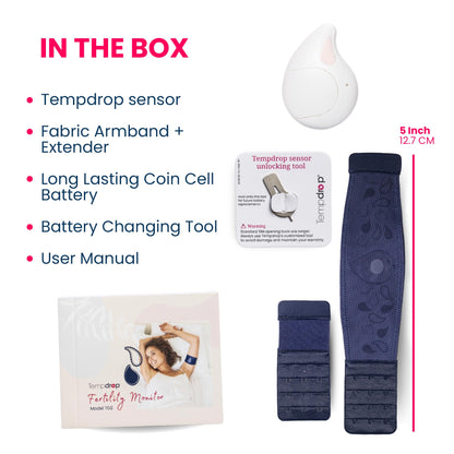 Tempdrop Wearable Ovulation Tracker – Sleep BBT Monitor for Fertility & Cycles