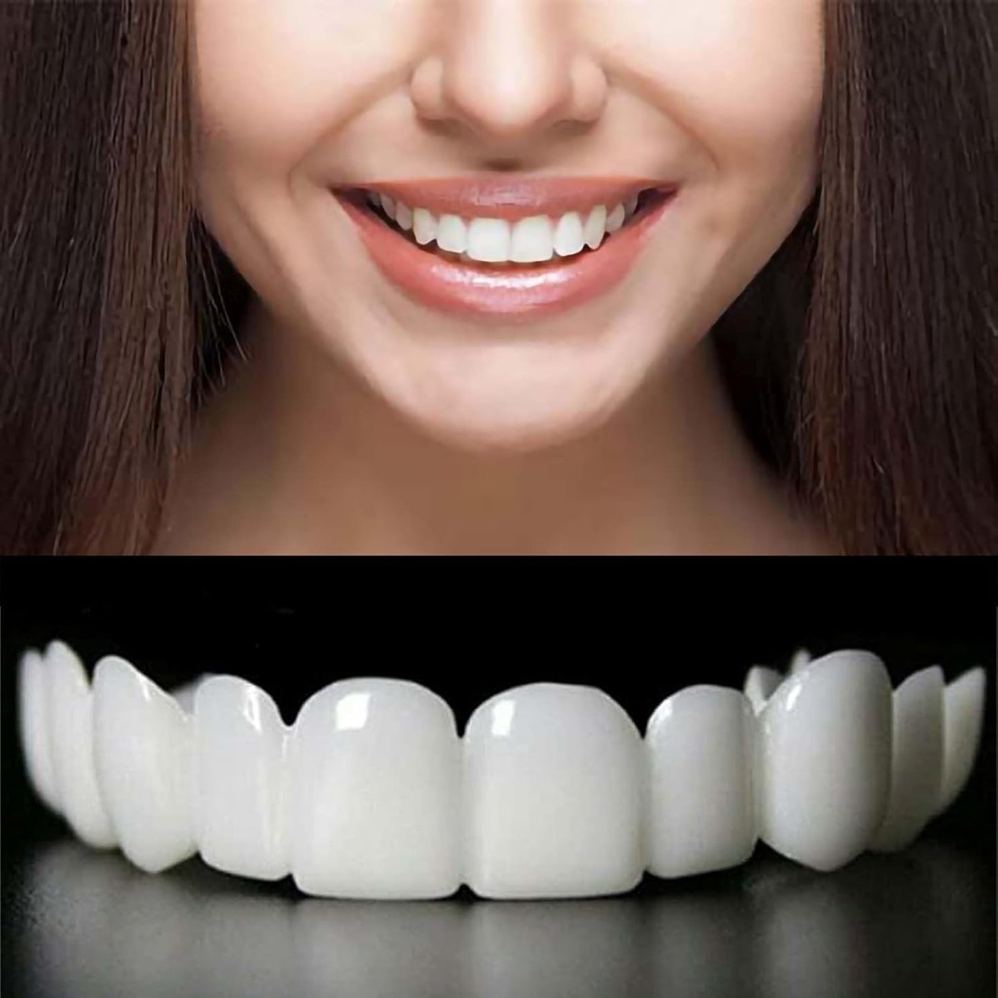 Temporary Adjustable Smile Support - 2 Pairs, Comfortable & Secure, Top & Bottom Included‌ (1)