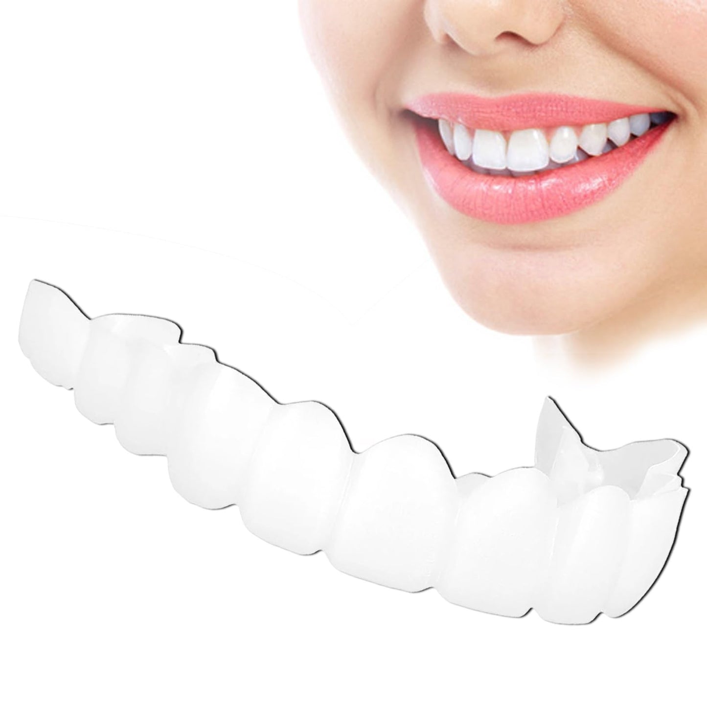 2 Pairs Temporary Cosmetic Smile - Natural, Comfortable White