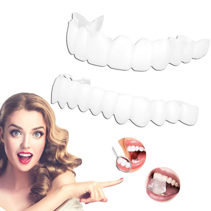 2 Pairs Temporary Cosmetic Smile - Natural, Comfortable White