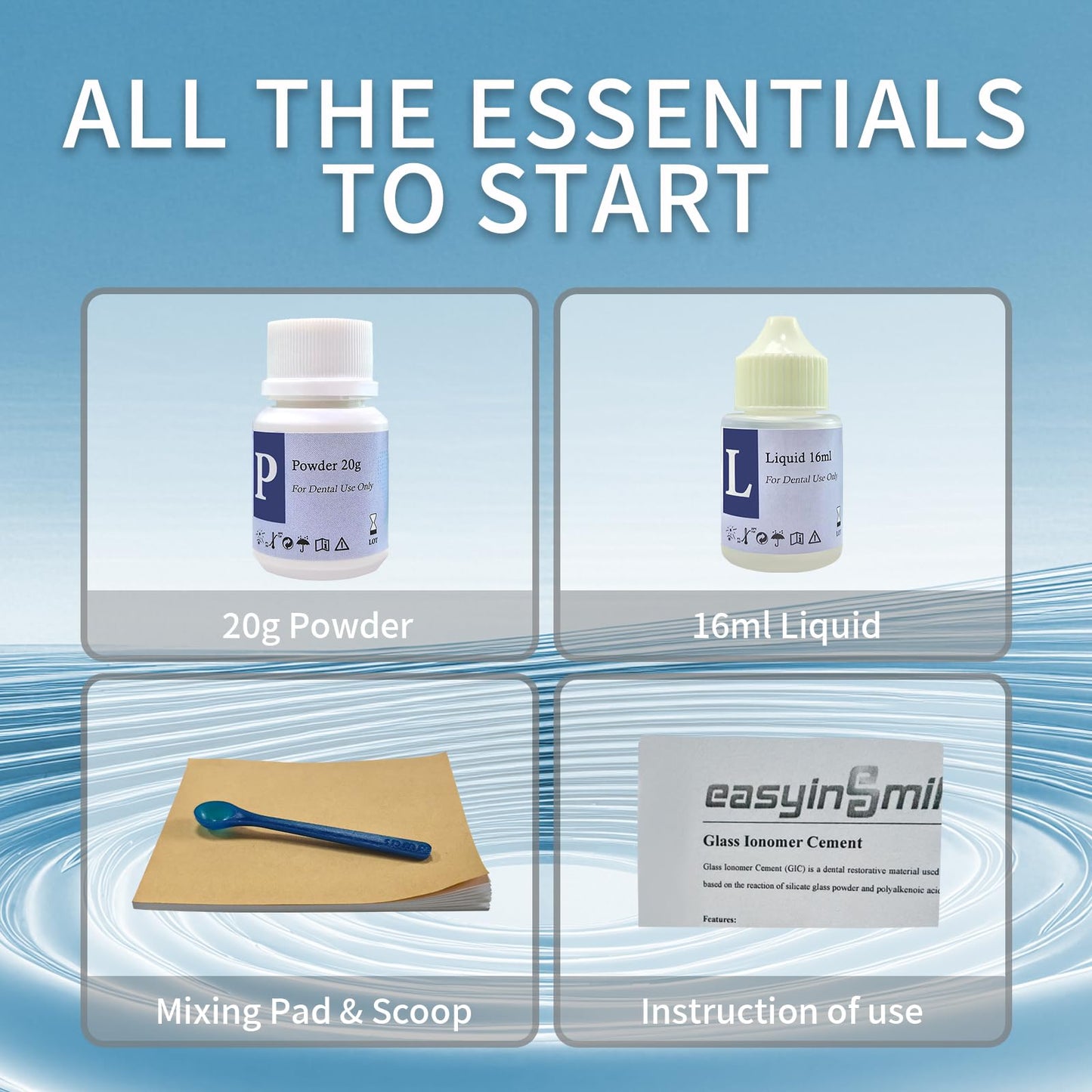 Zinc Oxide Eugenol Cement Dental Care Kit – Temporary Tooth Repair & DIY