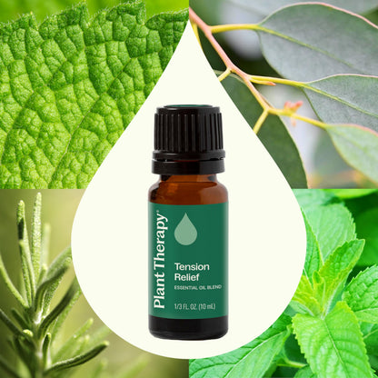 Plant Therapy Tension Relief Essential Oil Blend 10 mL | 100% Pure & Therapeutic Grade